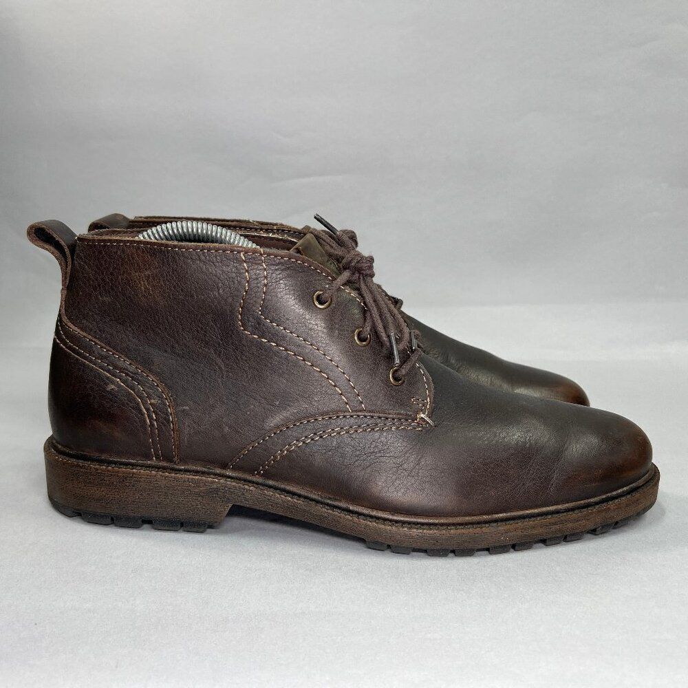 Dockers Chukka Boots Men's‎ Size 10.5 Brown Leather Waterproof Casual Shoes